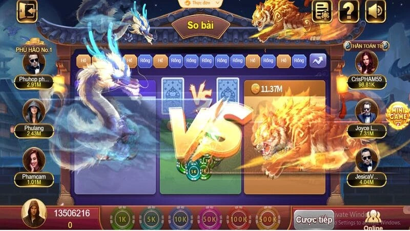 Rồng Hổ mang đến trải nghiệm có 102 Rồng Hổ mang đến trải nghiệm có 102